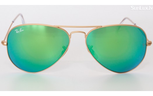 Ray-Ban Aviator Green Flash Lenses (RB3025 112/19 55mm) saules brilles